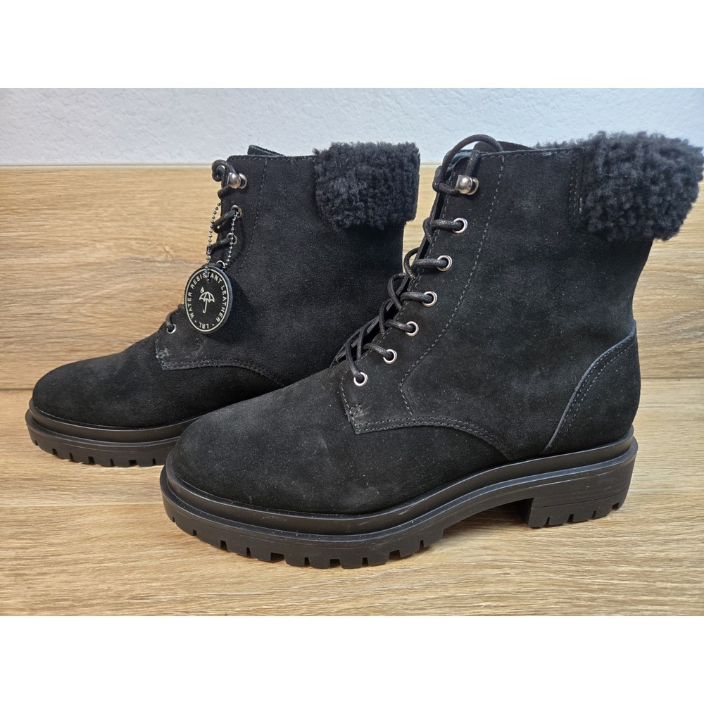 Lauren Ralph Lauren Women's Carlee Combat & Lace-up Boots - Black - 8 Medium
